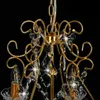 vidaXL Lampadario con perle di cristallo Golden Round 6×E14 Anteprima dell’immagine prodotto 4