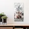 DEQORI Glasuhr 30x60 cm Zahlen 'Ruhendes Hochland' Wanduhr Produktbild-Vorschau 4