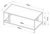 Couchtisch ’Kumlinge’ Metall 47x110x55 cm Weiß Produktbild-Vorschau 7