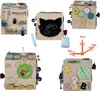 Cube de manipulation sensorielle en bois 20,5 cm Voir les images du produit 1