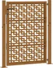 vidaXL Záhradná brána 100x150 cm z odolnej ocele s krížovým Náhľad obrázku produktu 7
