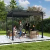 XINZI Samostatně stojící pergola 3×4 m s posuvnou střechou, Náhled obrázku produktu 8
