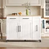 Carrito de cocina multifuncional con ruedas y superficie de Vista previa de la imagen del producto 2