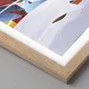 Gerahmtes Poster - Rahmen in heller Eiche - Abstraktion Produktbild-Vorschau 2