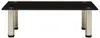 vidaXL TV-Tisch 60x35x17 cm Schwarz Hartglas Produktbild-Vorschau 1