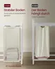 Comparison of two laundry baskets, one with a stable base and one with a sagging base. Produktbild-Vorschau