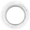 A white circular object, resembling a flexible tube or hose, is presented against a white background. The outer edge of the object shows a pleated or ruffled texture, suggesting it's made of fabric or a pliable material. Podgląd zdjęcia produktu