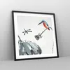 Gerahmtes Poster - Schwarzer Rahmen - Libelle Vogel Blume - Produktbild-Vorschau 8