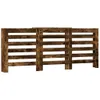 vidaXL Obloženie radiátora údený dub 205x21,5x83,5 cm Náhľad obrázku produktu 1