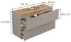 Waschbeckenunterschrank Vicco Marelle Greige/Artisan-Eiche Produktbild-Vorschau 2
