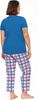 Zweiteiliges Pyjama-Set für Damen mit Spitzenbluse und Produktbild-Vorschau 8
