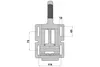 PAULIMOT Bohrmaschinen-Schraubstock 80 mm Backenbreite Produktbild-Vorschau 6