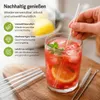 20 Glas Strohhalme + 5 Bürsten Trinkhalme Glashalme Produktbild-Vorschau 3