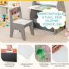 GOPLUS Kinderstaffelei Spieltisch mit Stuhl, Kindertisch Produktbild-Vorschau 8