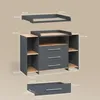Wickelkommode Livinity Torino Anthrazit/Goldkraft Eiche mit Produktbild-Vorschau 3