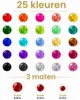 Strasssteine selbstklebend, 4125 Stk., 25 Farben, 3 Größen Anteprima dell’immagine prodotto