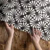 Geometrie Ginkgo Blätter Art Deco Glamour – Vinyl Fußmatte Produktbild-Vorschau 3