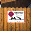 Ein- und Ausfahrt freihalten Schild PVC Hartschaumplatte Produktbild-Vorschau 4