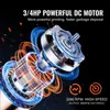 A close-up, dynamic illustration of a powerful DC motor with glowing energy effects, highlighting its grinding and disposal capabilities. Podgląd zdjęcia produktu