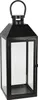 3er Gartenlaternen Laternen Metall Windlicht Schwarz H23/39/49cm Produktbild-Vorschau