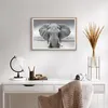 Gerahmtes Poster - Rahmen in heller Eiche - Elefant Afrika Produktbild-Vorschau 6