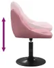 vidaXL Esszimmerstuhl Rosa Samt Produktbild-Vorschau 5