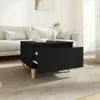 vidaXL Table d'appoint noire 50x46x35 cm Bois composite Voir les images du produit 3