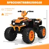 COSTWAY 12V Elektro Kinderquad mit Scheinwerfer, Mini Produktbild-Vorschau 8