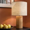 Lindby Tischleuchte Kimiko, Höhe 38 cm, Holz, Textil Produktbild-Vorschau 7