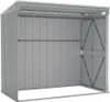 vidaXL Prístrešok sivý 118x194x178 cm Pozinkovaná oceľ Náhľad obrázku produktu 6