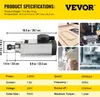 VEVOR Moteur de broche refroidi par air 2,2KW Moteur de Voir les images du produit 7