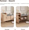 Armoire à chaussures avec banc, 2 tiroirs et 2 étagères, Voir les images du produit 5