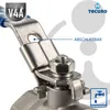 tecuro Edelstahl V4A Kugelhahn, beidseitig IG 3/8 Zoll (DN Produktbild-Vorschau 3