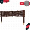 KOTARBAU® Sada 10 vrbových obrub na záhony 100 x 10 cm Náhled obrázku produktu 4