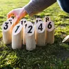 ACXIN Nummern Kubb Wikinger Spiel Holzwurfspiel Wurfspiele Produktbild-Vorschau 8