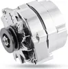 A chrome-plated automotive alternator is shown against a white background. Anteprima dell’immagine prodotto