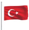 vidaXL Flagge der Türkei 90 x 150 cm Produktbild-Vorschau 4