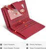 SUNAVY® Mini Geldbörse Damen Klein RFID Schutz Leder Produktbild-Vorschau 3