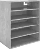vidaXL Scarpiera grigio cemento 60x35x70 cm materiale a Anteprima dell’immagine prodotto 1