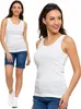 Damentop - Tanktop Größe L - Top Damen weiß - weißes Produktbild-Vorschau 1
