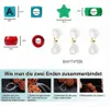 3300 Stück Pony Beads Perlen Set – 23 Farben, Glitzer-, Produktbild-Vorschau 3