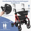 ELONEO 2in1 Rollstuhl Rollator faltbar und leicht mit Sitz, Produktbild-Vorschau 4