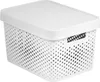 Úložný box Infinity s vekom biely bodky 17 l Náhľad obrázku produktu 1