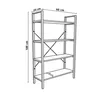 Skye Decor, Mina - White, libreria, bianca, 100 % MELAMINE Anteprima dell’immagine prodotto 4