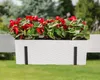 Ratanový balkonový květináč s háčky šedá 19 x 56 x 19,5 cm Náhled obrázku produktu 8
