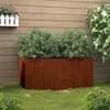 vidaXL Pflanzkübel 62x30x29 cm Cortenstahl Produktbild-Vorschau 2