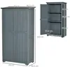 Outsunny Gartenschrank Holz Geräteschuppen Gartenhaus Produktbild-Vorschau 3