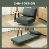 HOMCOM 2-in-1 Schlafsofa Schlafsessel Klappmatratze Produktbild-Vorschau 4