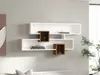 Skye Decor, Karen - Walnut, White, étagères murales, noyer, Voir les images du produit 2