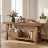 Grande console en bois pour l'entrée, table d'entrée de Voir les images du produit 1